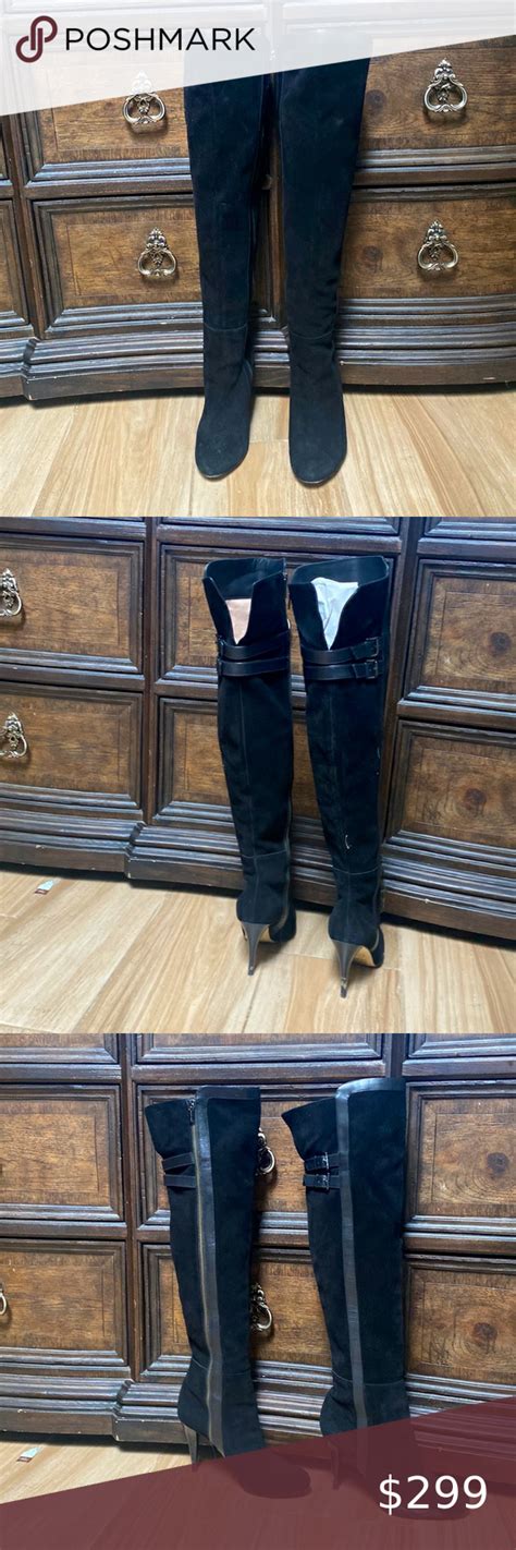 michael kors thigh high boots suede